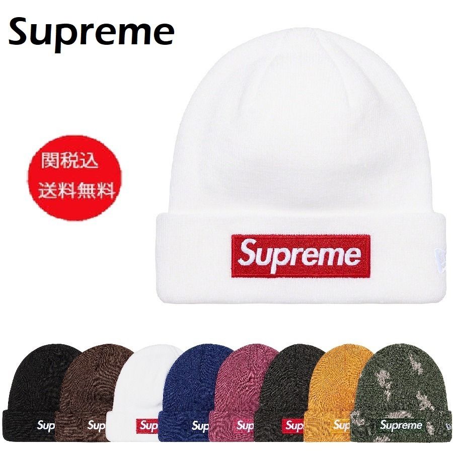関税込 21AW Week16 Supreme New Era Box Logo Beanie ニット帽
