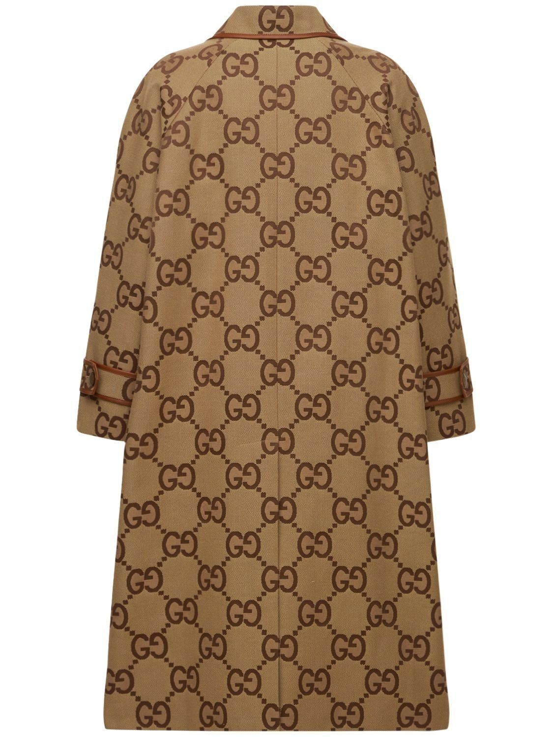 累積売上総額第1位【GUCCI☆グッチ】CANVAS JUMBO TRENCH COAT (GUCCI