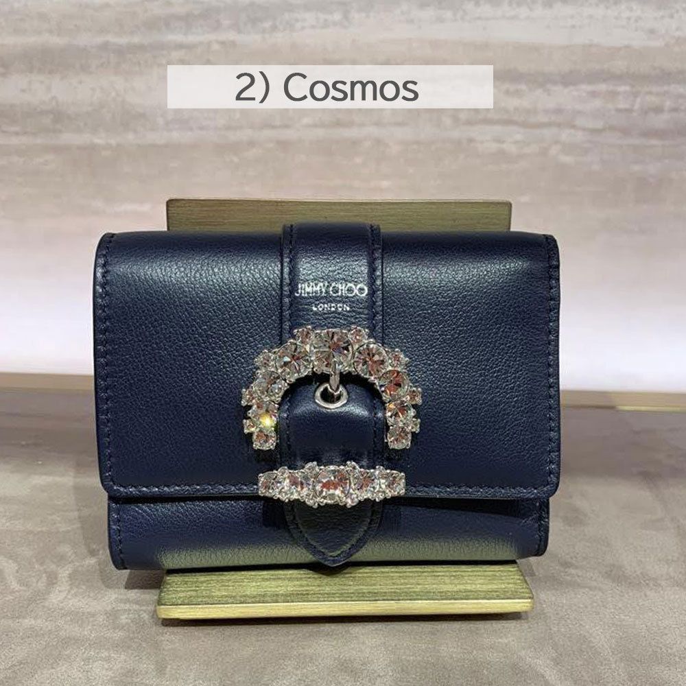 Jimmy Choo☆CHERI WALLET☆クリスタル 三つ折り財布☆送料込 (Jimmy