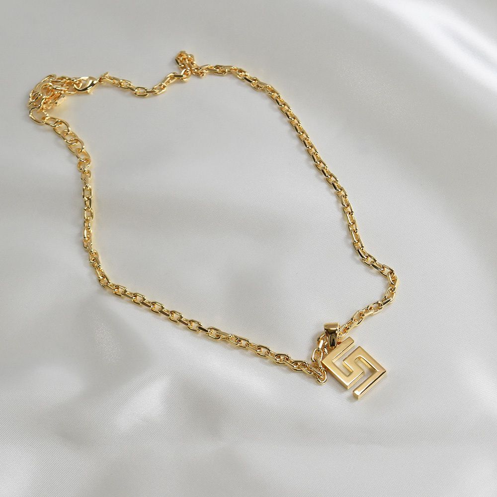 国内発送】VERSACE グリークネックレス ビジュー ヴェルサーチ