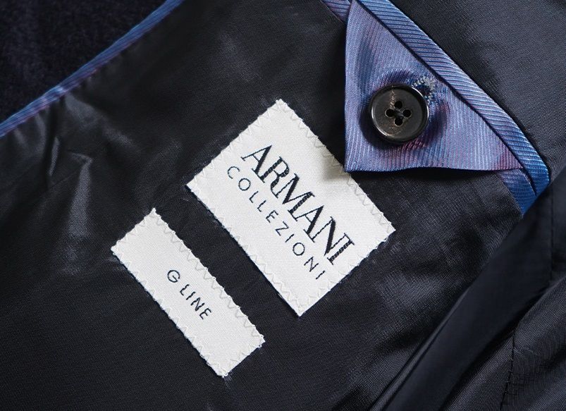 ARMANI collezioni アルマーニ 100％カシミア2BジャケットG LINE