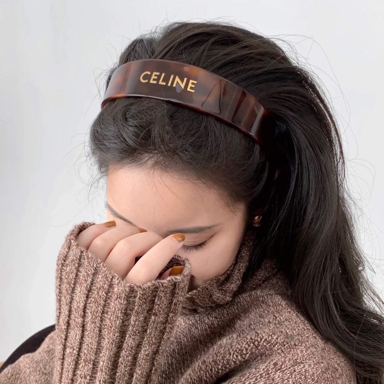 CELINEロゴヘアバンドセリーヌ celine 新品CELINE ヘアバンド