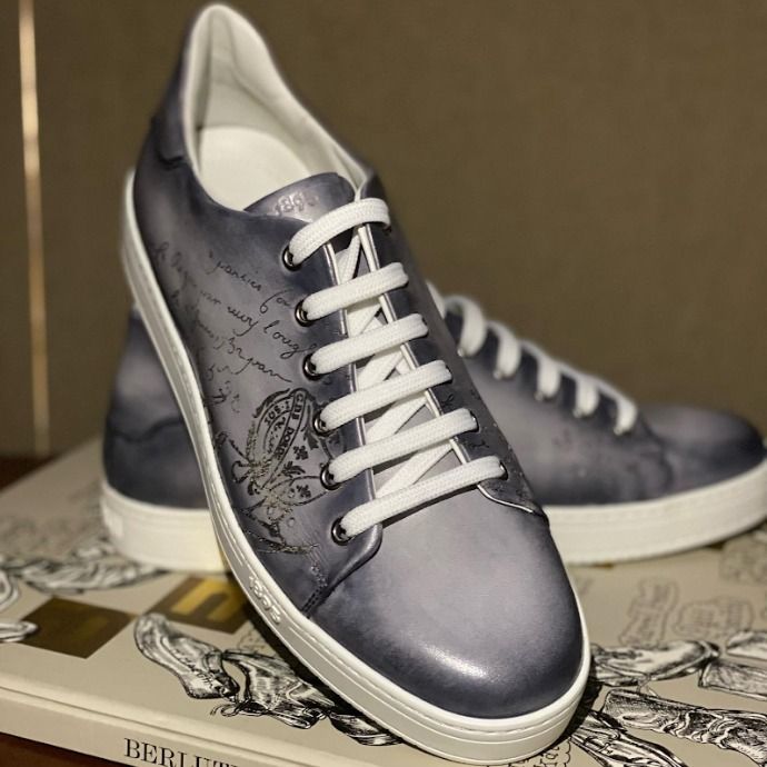 Berluti】プレイタイム スクリット レザースニーカー (Berluti