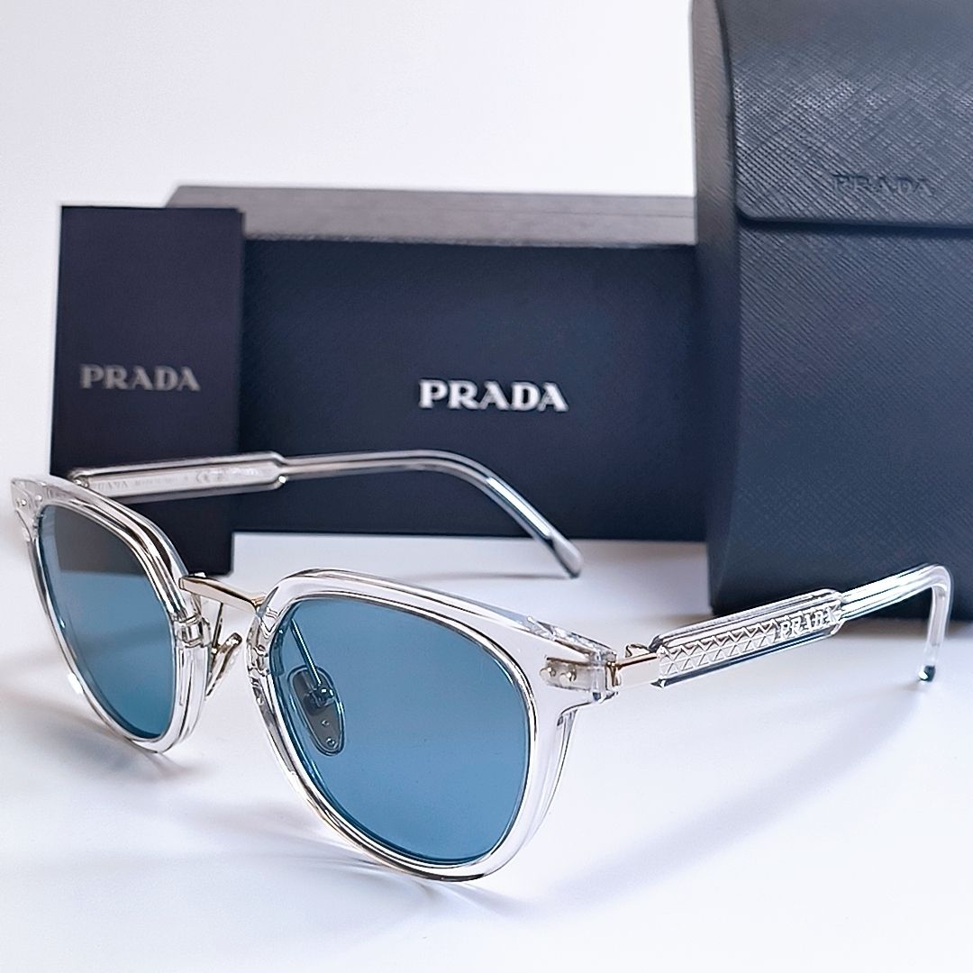 PRADA サングラス クリアフレーム 偏光クリスタルレンズ プラダ (PRADA