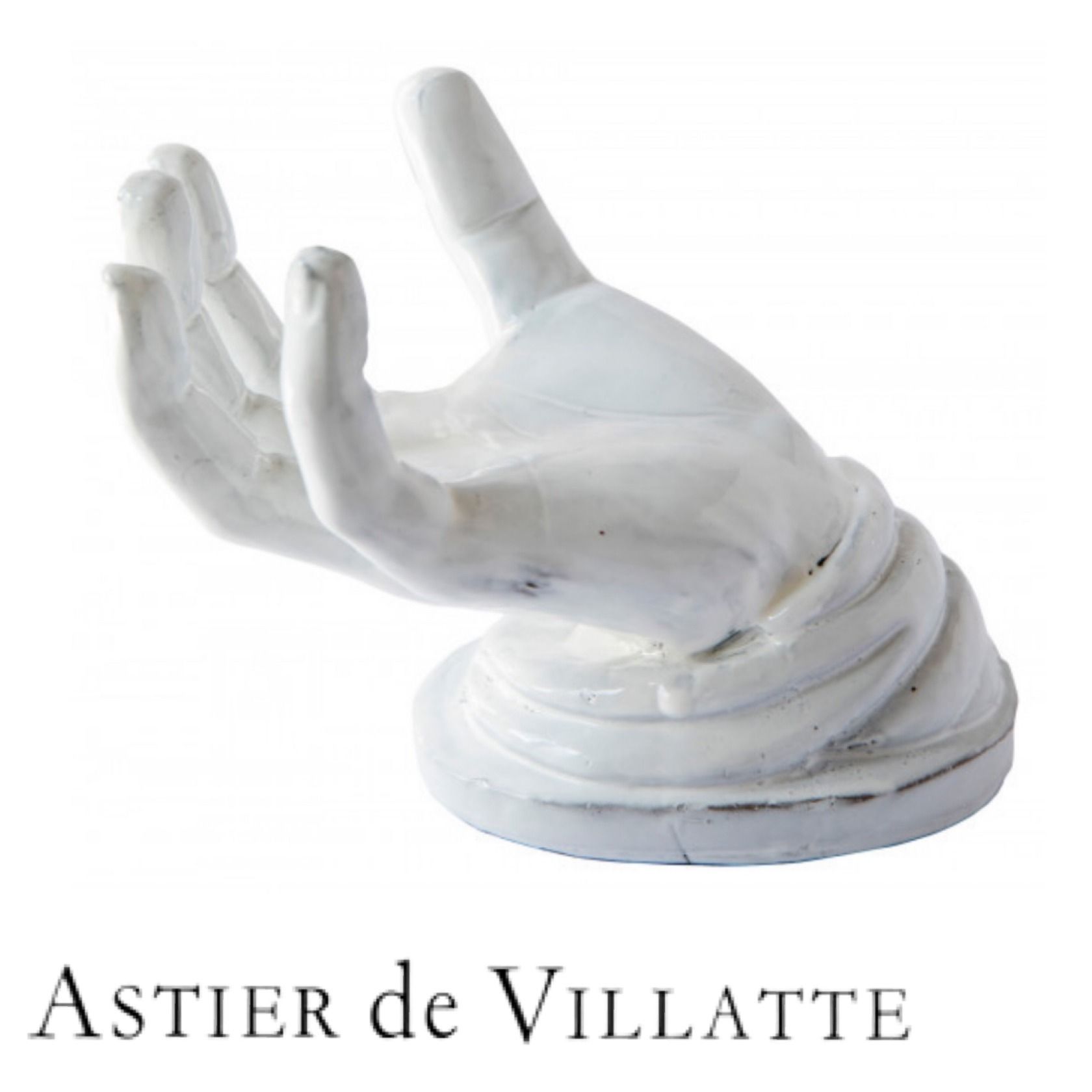 アスティエドヴィラット socle main 手のキャンドルホルダー (Astier