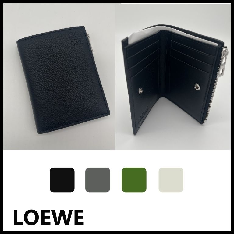 LOEWE】ロエベ スリムコンパクト ウォレット カーフスキン (LOEWE