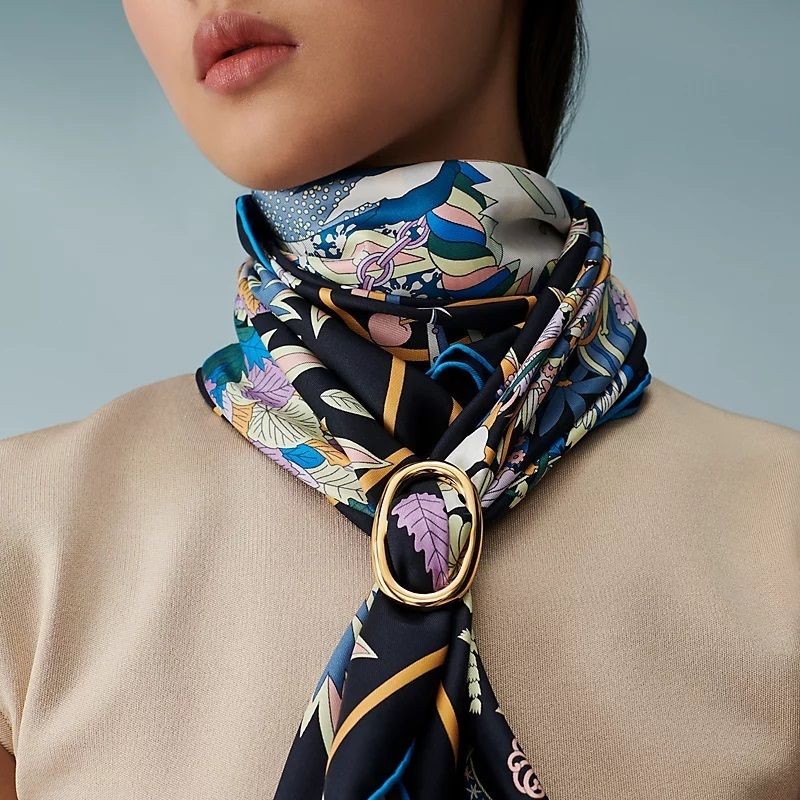 HERMES☆Chaine d'Ancre☆シェーヌダンクル スカーフリング 90 (HERMES