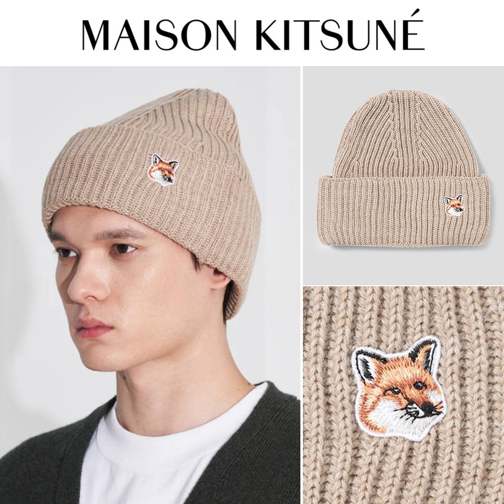☆送料無料☆FOX HEAD BEANIE HU06149KT1022 P220 (MAISON KITSUNE