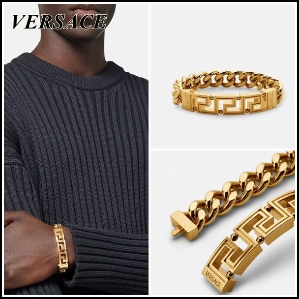 関税込】新作◇VERSACE ヴェルサーチェ◇グレカ ブレスレット (VERSACE