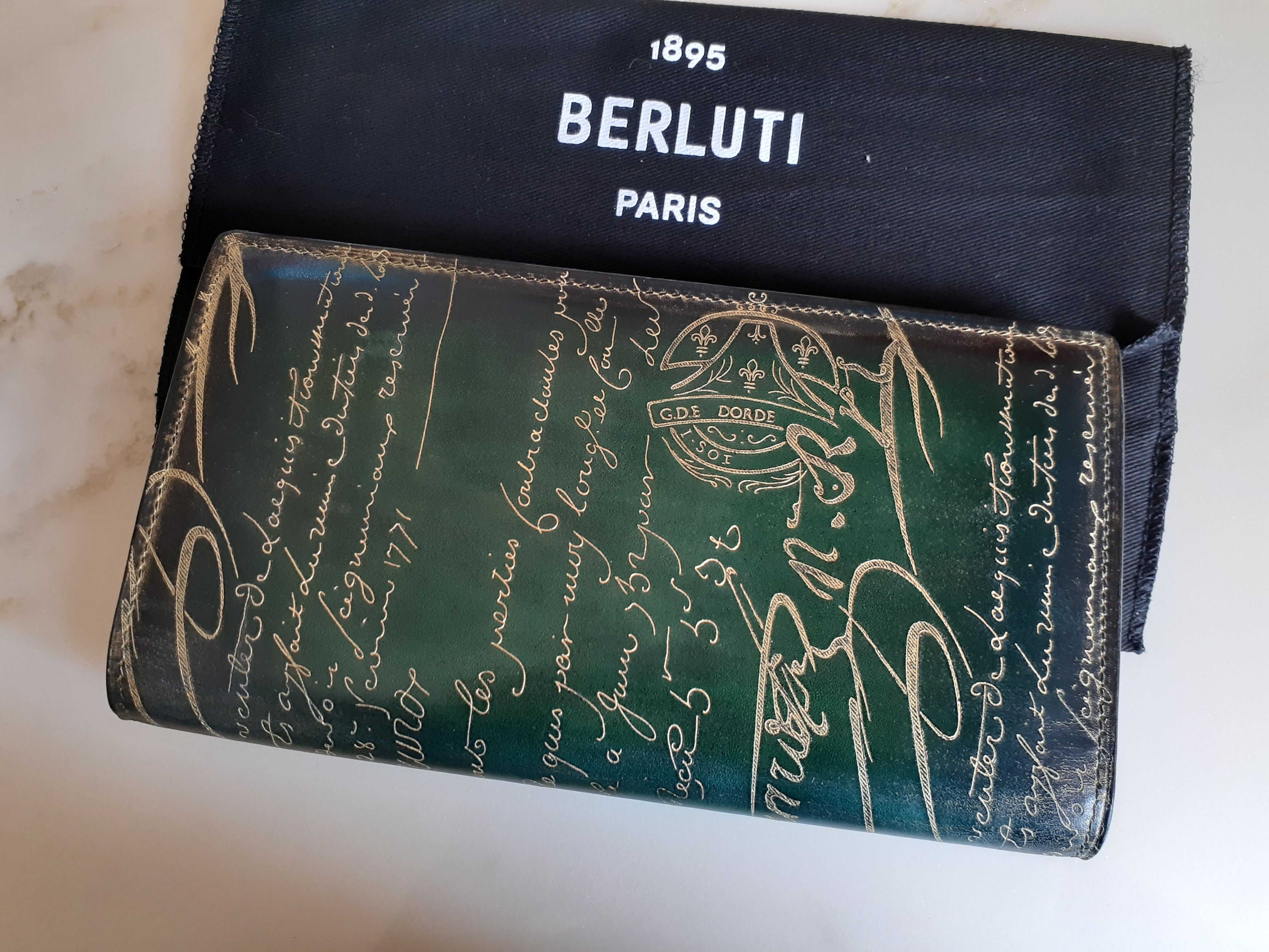 国内発送◇ゴールドパティーヌ希少品!! ベルルッティ SANTAL (Berluti