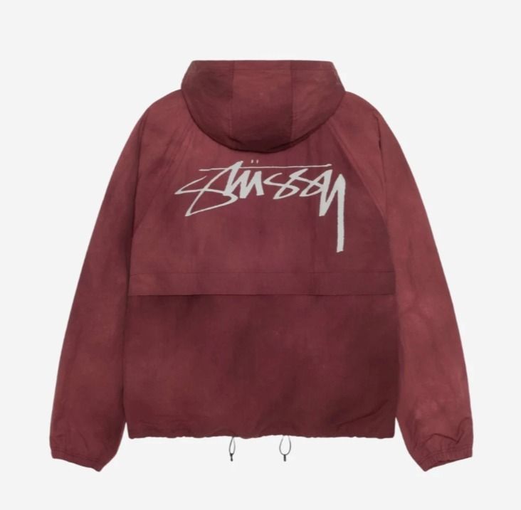 ☆送料・関税込☆Stussy☆Wave Dye Beach Shell Jacket☆Maroon