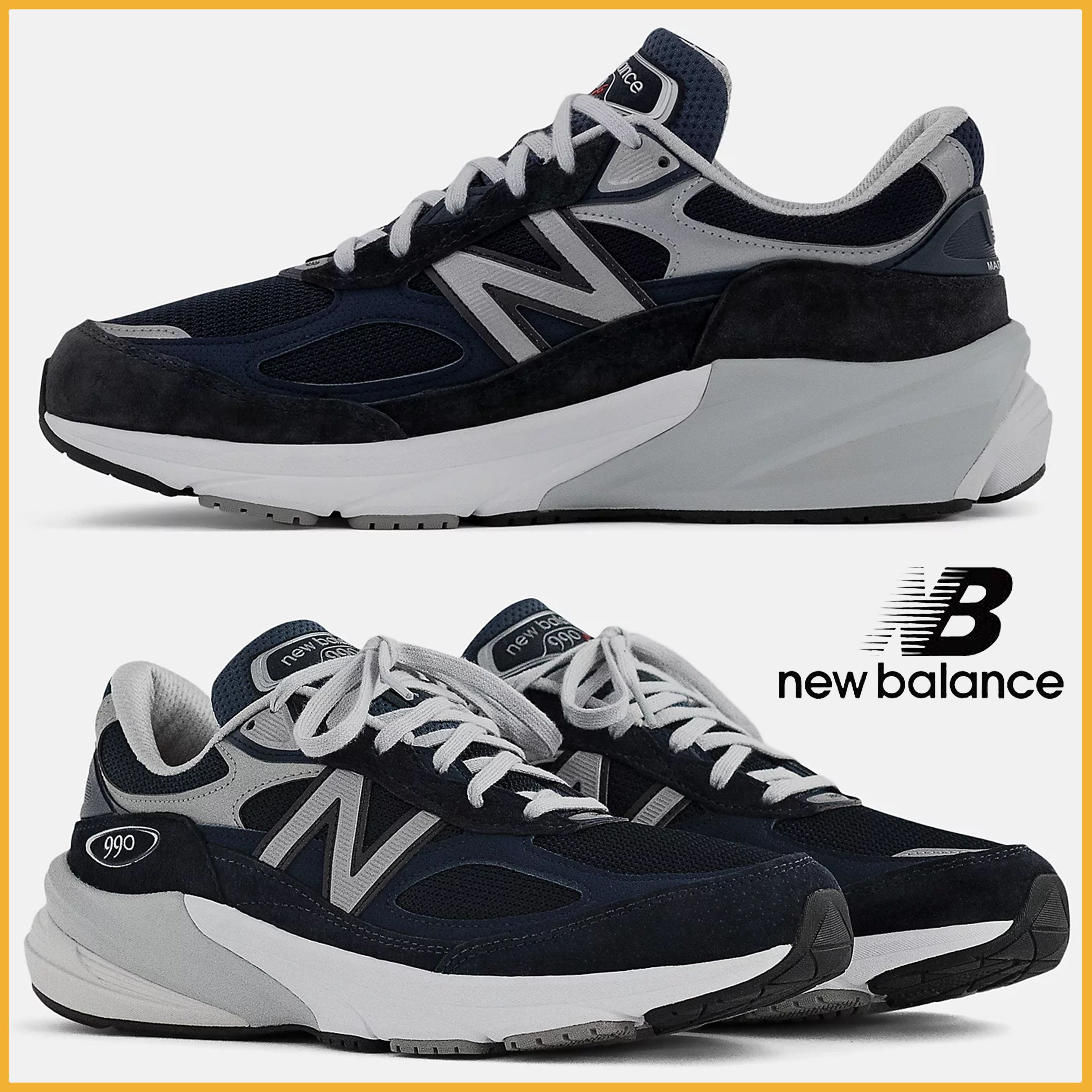 New Balance Made in USA 990v6 ネイビーホワイト 米国発 (New Balance