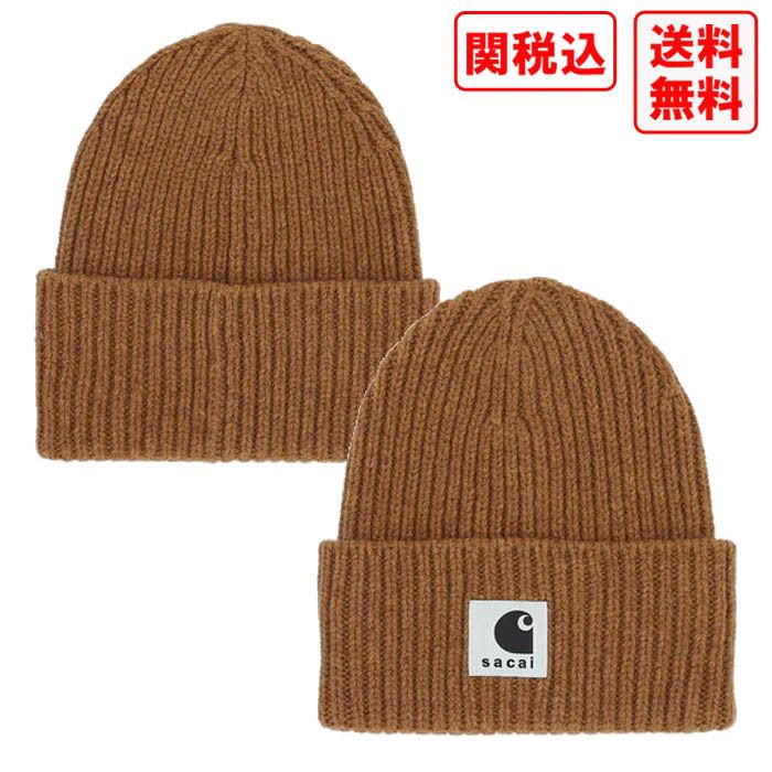 関税・送料込 SACAI×Carhartt Ribbed-Knit ニット帽 (sacai/ニット