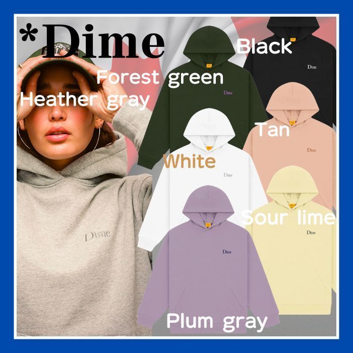大人気『Dime』CLASSIC SMALL LOGO HOODIE ダイム ロゴ パーカー (Dime