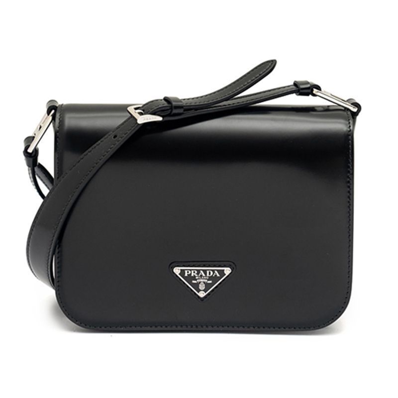 関税負担なし☆PRADA ブラッシュドレザー ショルダーバッグ (PRADA