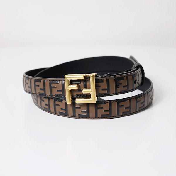 FENDI フェンディ ベルト FF柄 FFバックル レザー 本革 国内発送