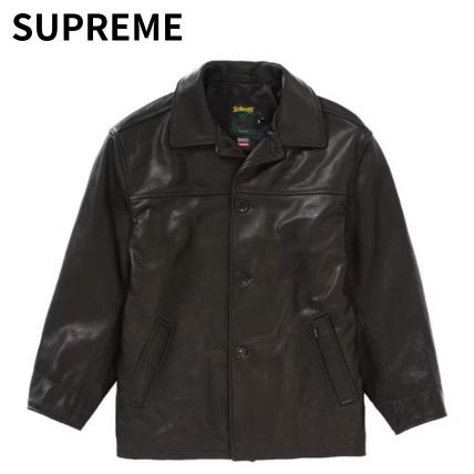 関税込 23AW Week11 Supreme Schott Leather Car Coat (Supreme/コート
