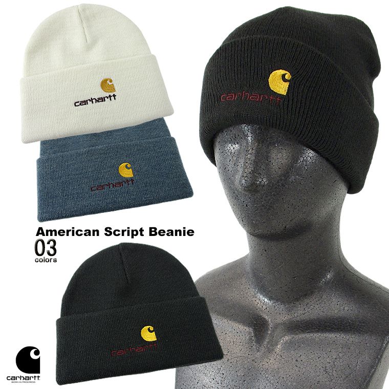 carhartt カーハート American Script Beanie ビーニー ニット帽