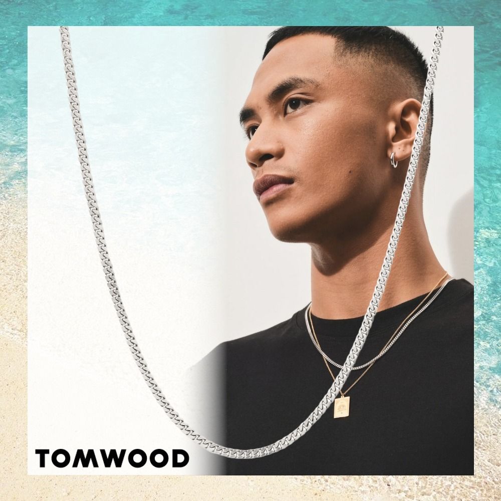 シンプル【Tom Wood】Curb Chain M 18inch (Tom Wood/ネックレス