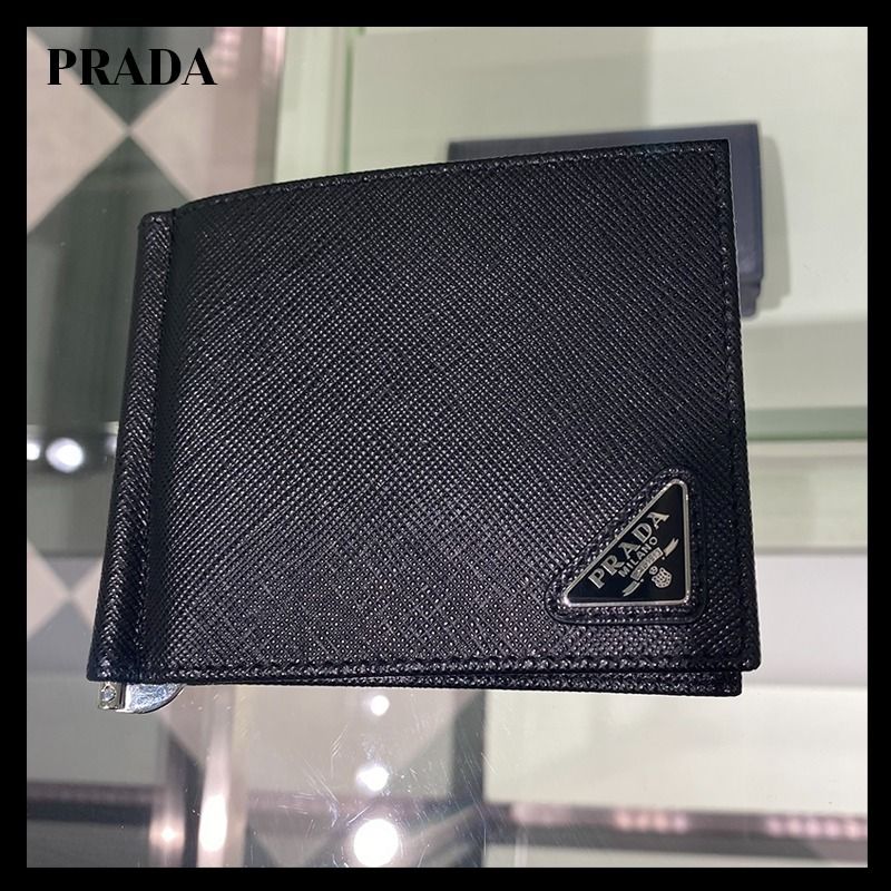 すぐ届く】 PRADA プラダ サフィアーノ 財布 マネークリップ (PRADA