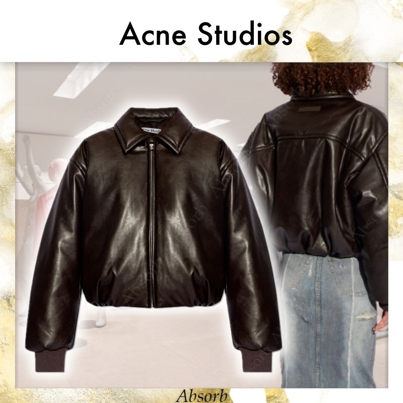 24SS NEW】Acne Studios / フェイクレザー ボンバージャケット (Acne