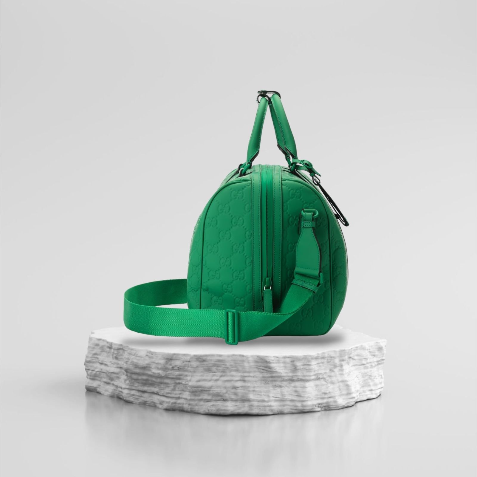 GUCCI＊GG rubber-effect duffle bag ボストンバッグ＊送料込 (GUCCI