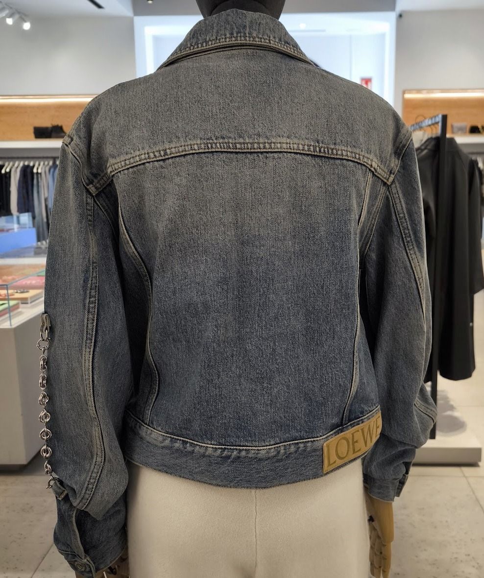 LOEWE】S359Y50X51 チェーン付きデニムジャケット (LOEWE/ジャケット