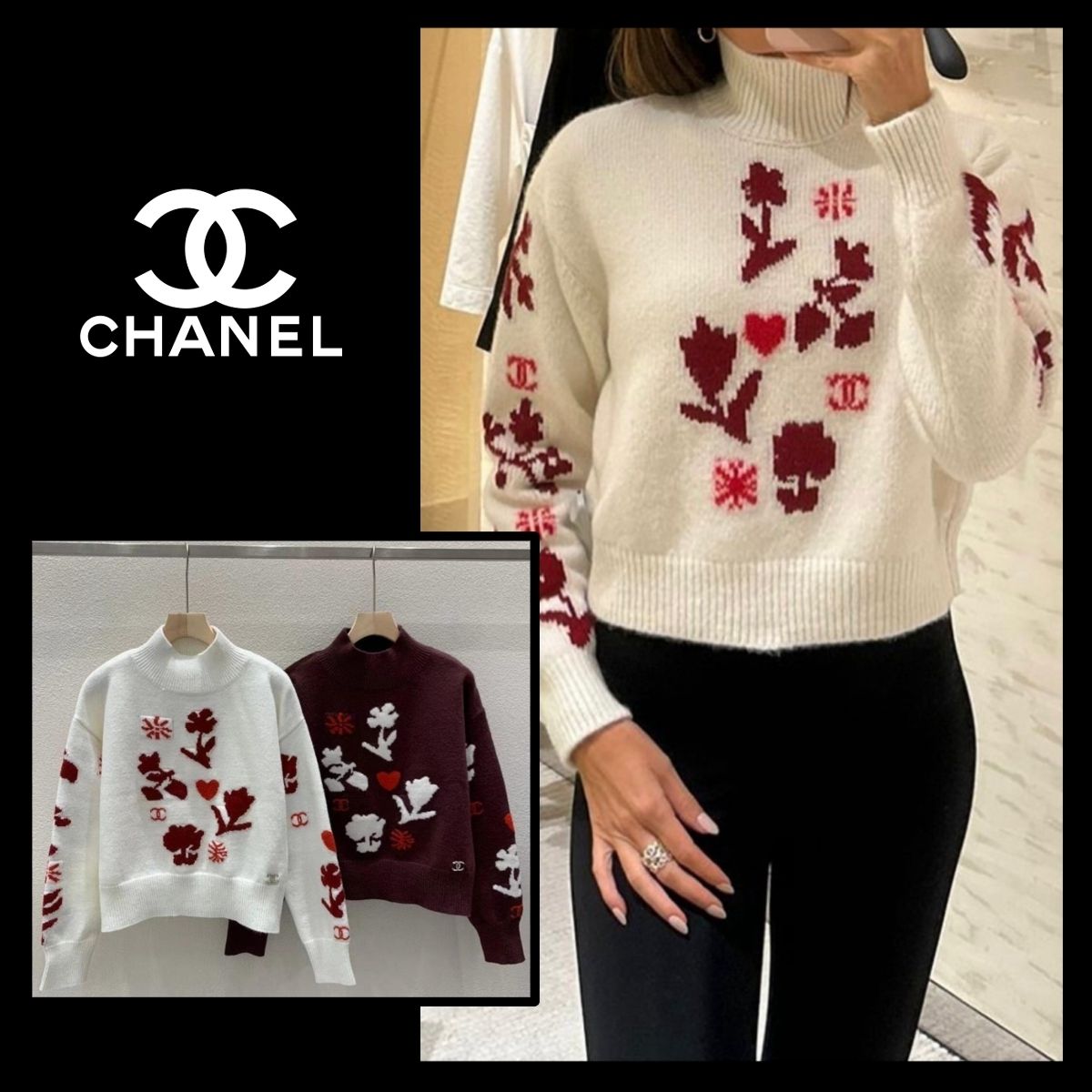 ココネージュ♡【 CHANEL】カシミヤ シルク プルオーバー (CHANEL