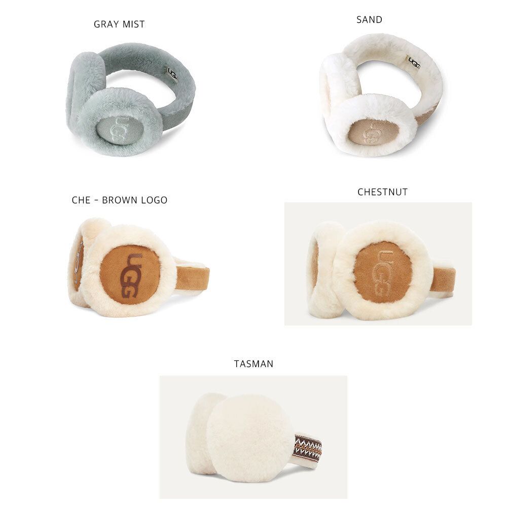 UGG】【人気アイテム】Sheepskin Embroidery Earmuff (UGG/イヤーマフ