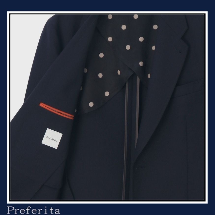 Paul Smith】メタルボタン シングル2Bブレザー ウール ドット (Paul