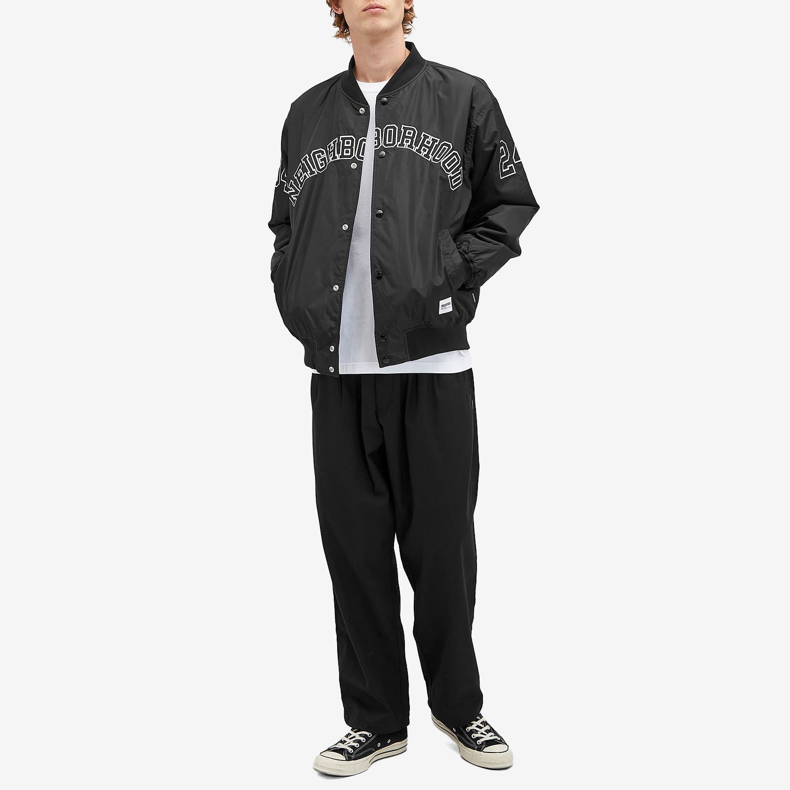 関税込【NEIGHBORHOOD】ベースボールジャケット Black (Neighborhood
