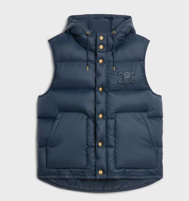 入手困難☆】セリーヌ ダウンベスト オーバーサイズ ネイビー (CELINE