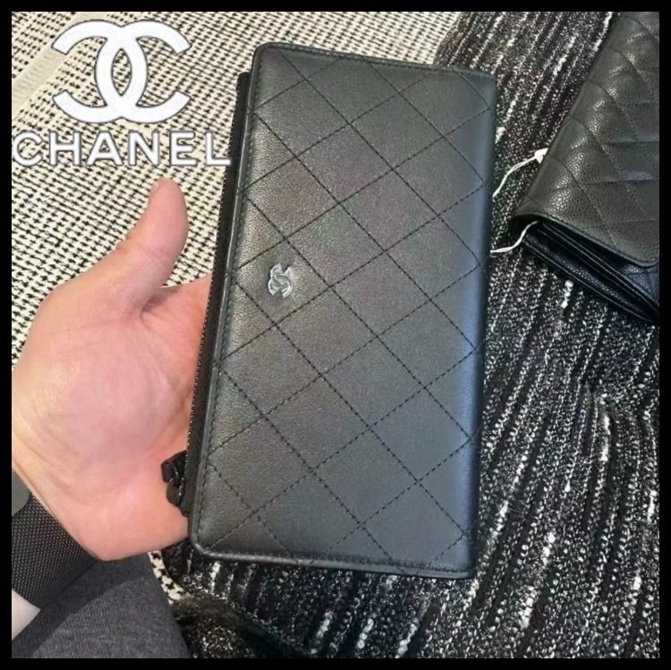 センス抜群♡】CHANEL 長財布 オールブラック (CHANEL/長財布