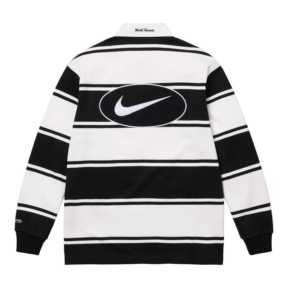 Supreme x Nike】Stripe Rugby☆Black☆25SS☆ (Supreme/Tシャツ