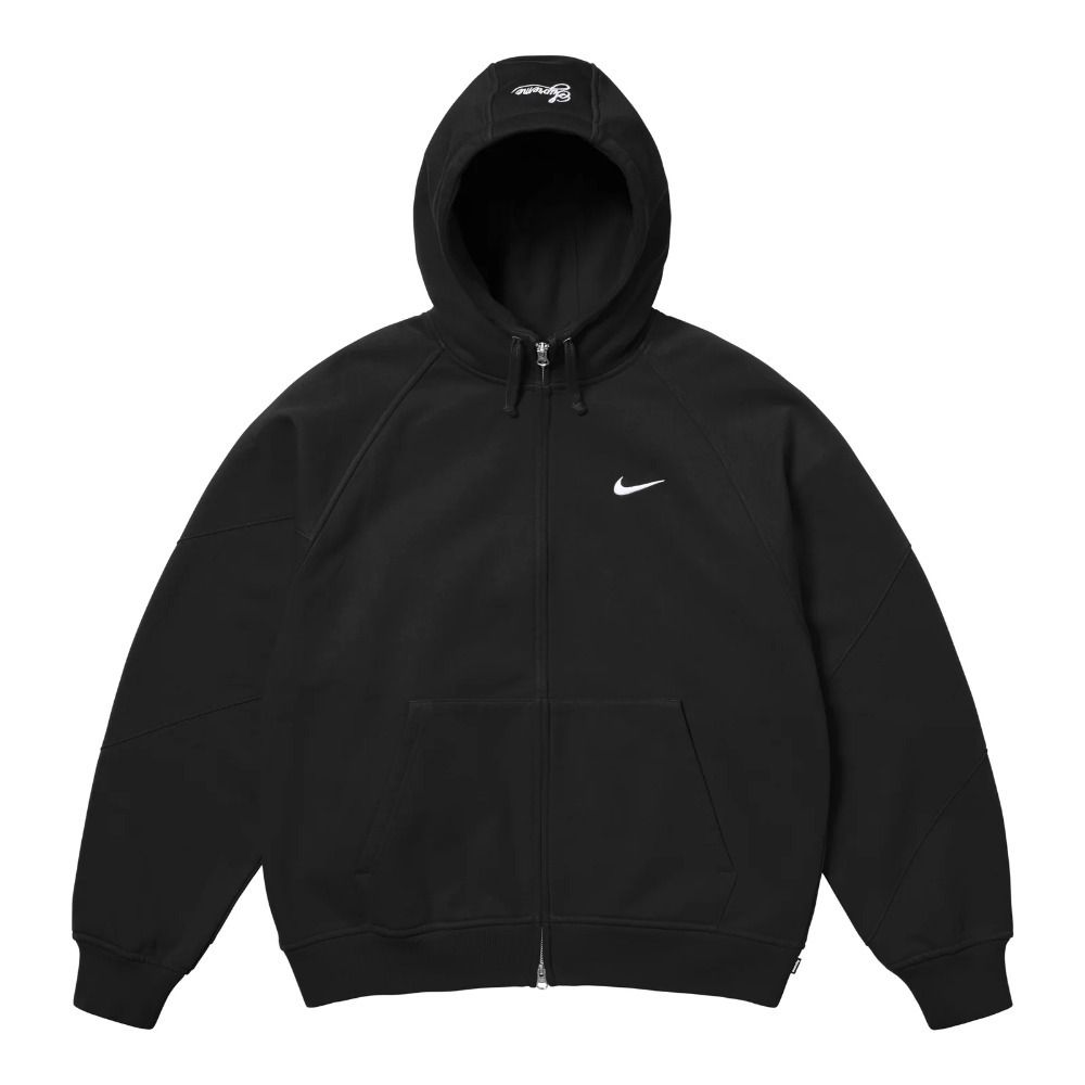 Supreme x Nike】Zip Up Hooded Sweatshirt Black 25SS (Supreme