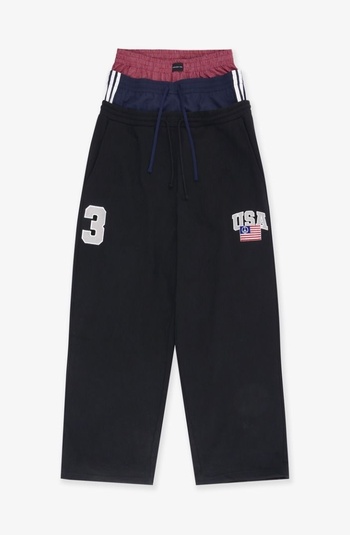 ☆送料・関税込☆Project G/R☆3 Layered Sweat Pants☆Black