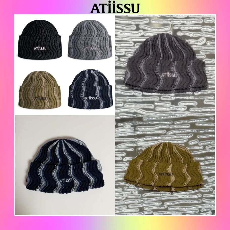 ATiiSSU】韓国人気☆ Weave Beanie (ATiiSSU/ニットキャップ・ビーニー