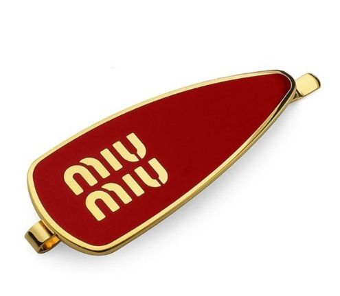 ☆早期完売☆MIUMIU☆ヘアピン☆5IF147 2F6T☆ロゴ ヘアクリップ