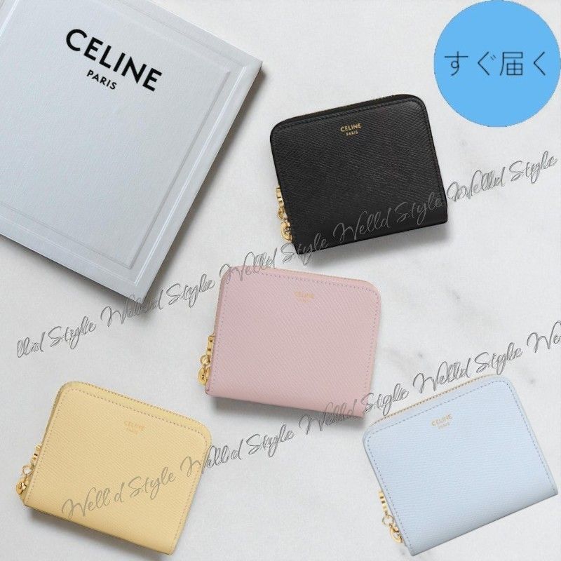 国内発送・すぐ届く【CELINE】スモール ジップウォレット (CELINE