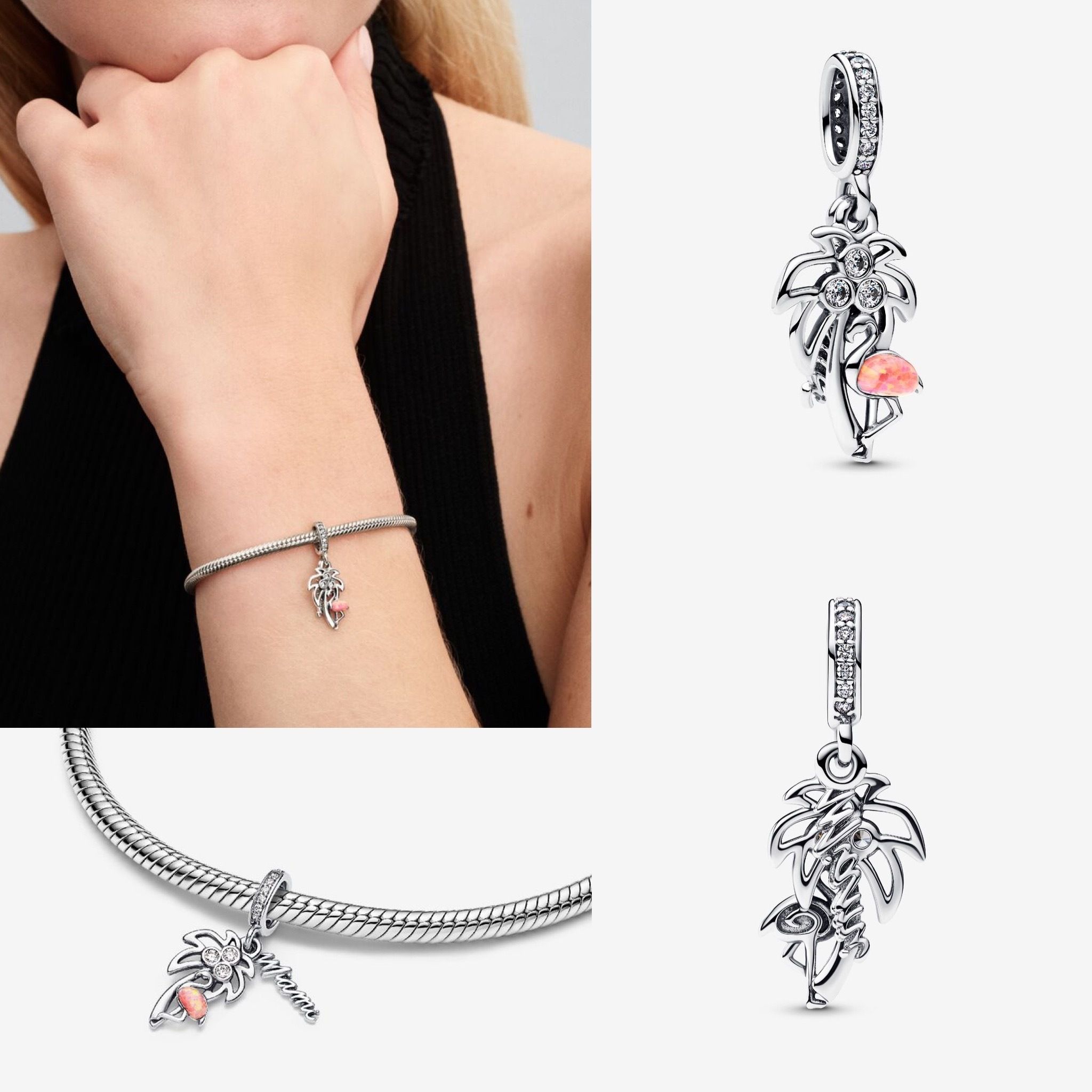 PANDORA Miami Dangle Charm Sterling silver (PANDORA/ブレスレット