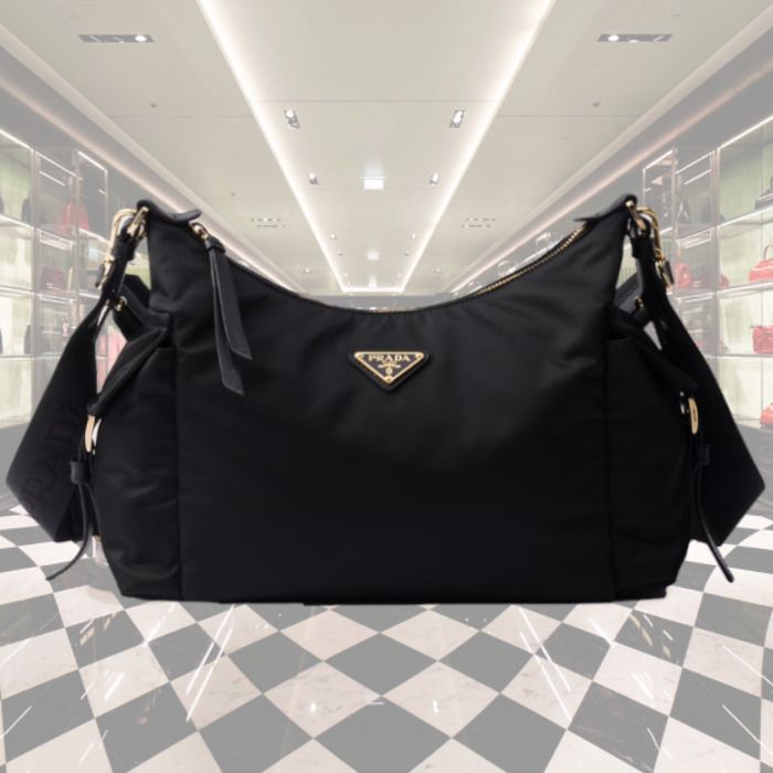 25AW】新作 エクスプローラ Re-Nylon xレザーバッグ◇プラダ◇ (PRADA