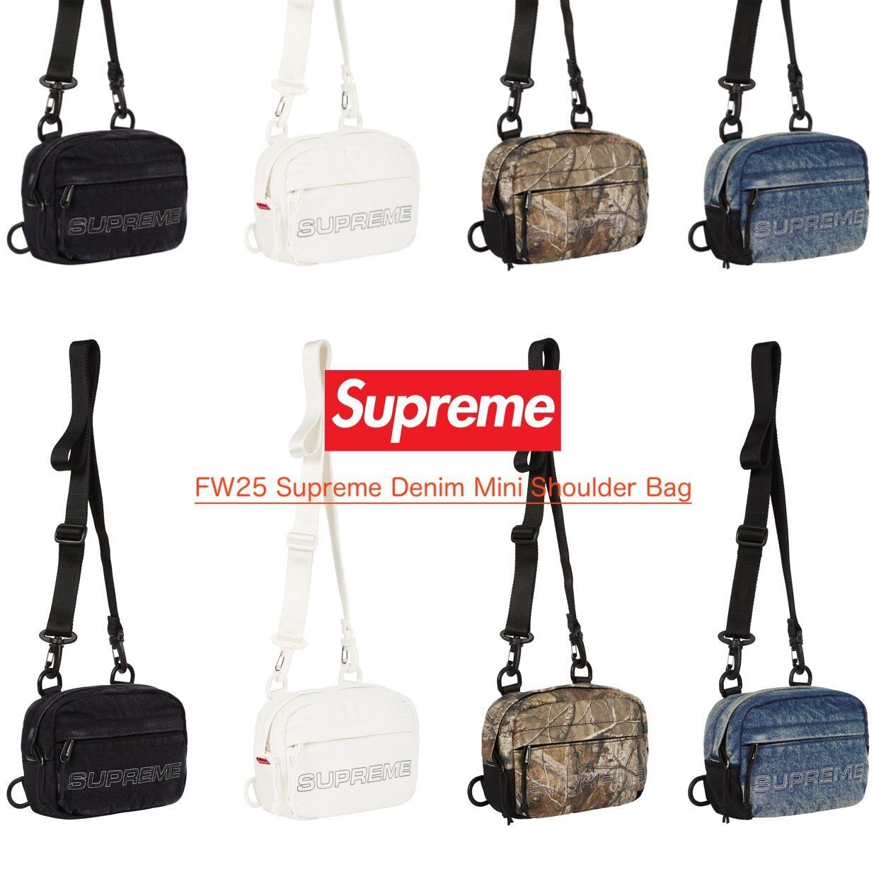 FW25 Supreme Denim Mini Shoulder Bag - ショルダーバッグ (Supreme