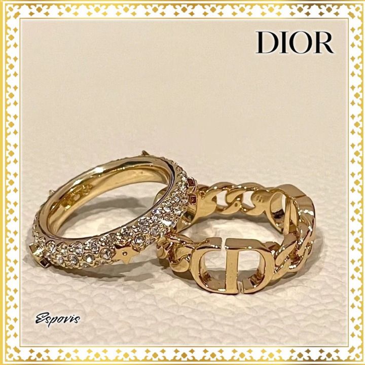 ☆魅力的なデザイン☆【Dior】Petit CD リングセット (Dior/指輪