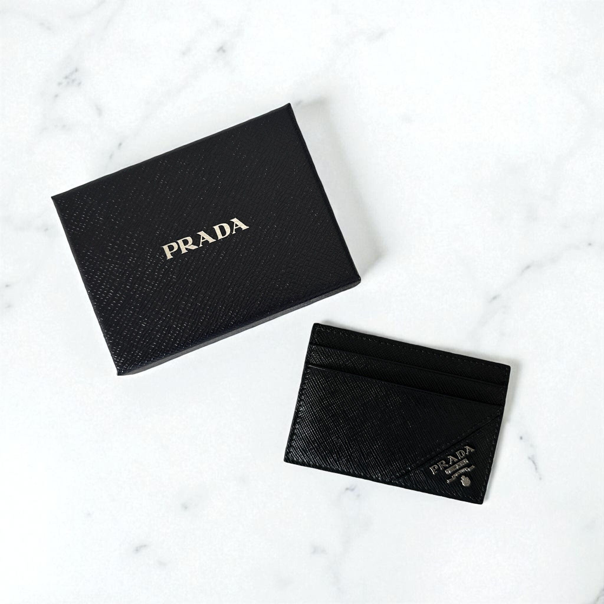 メンズ Prada プラダ サフィアーノ カードケース マネークリップ