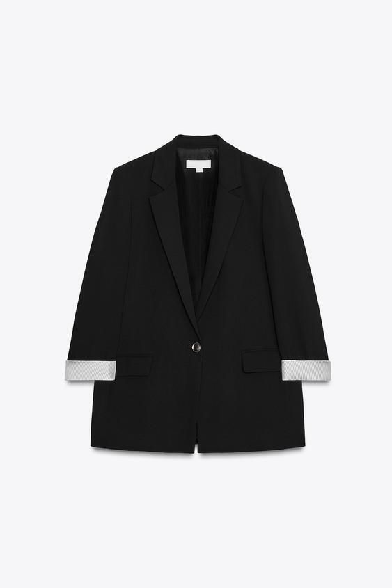 ZARA】プリントカフスブレザー 8195/518/800 (ZARA/ジャケット) 8195