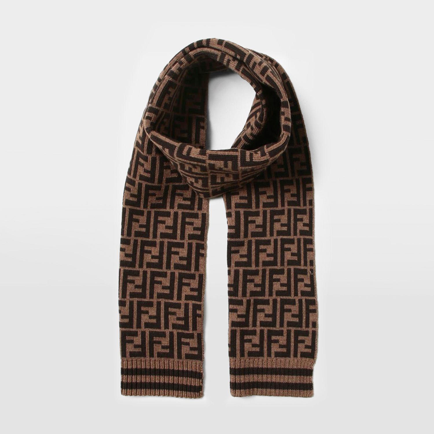 ☆FENDI☆大人もOK! FF ロゴ ウール マフラー JUQ017 ALQU F0QT2