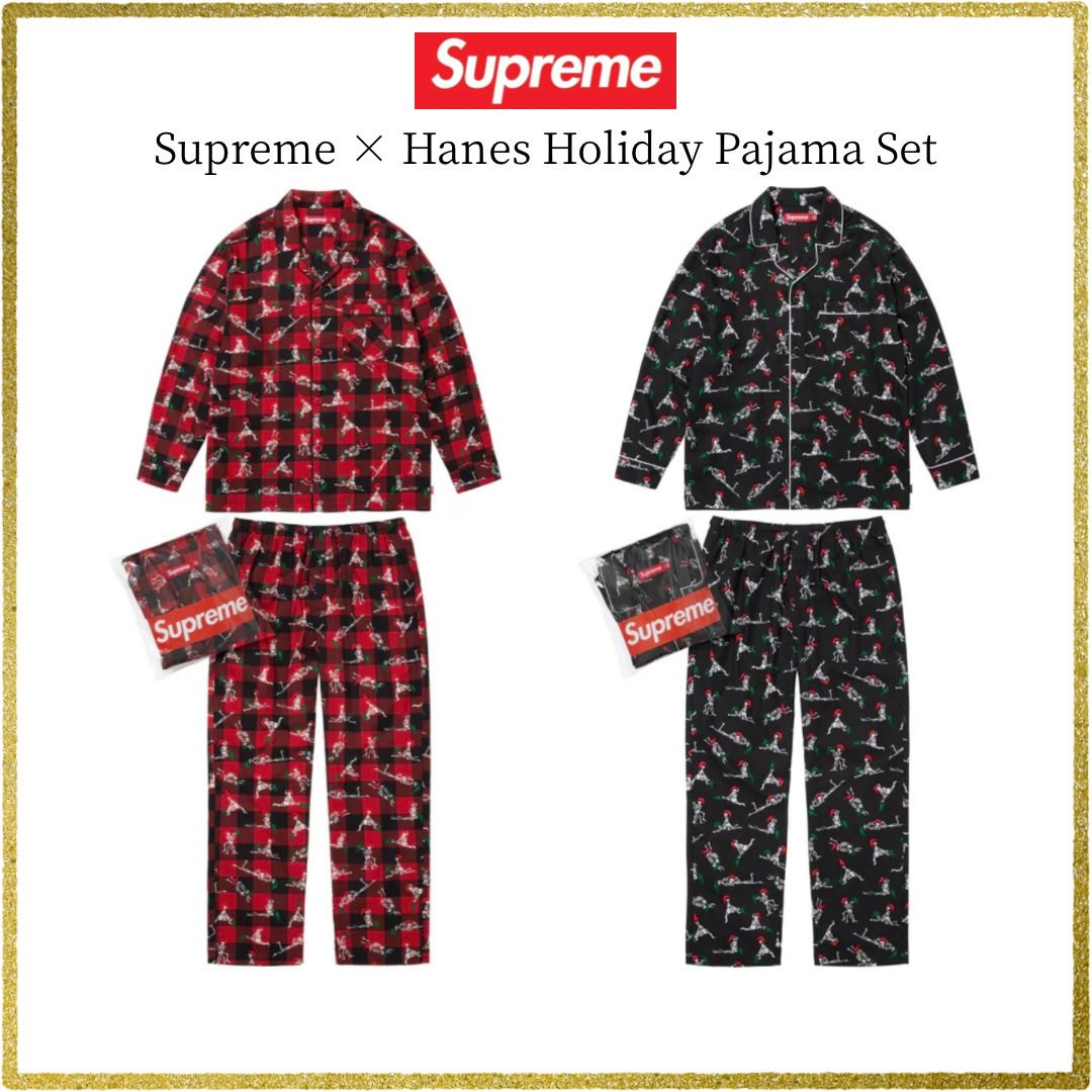 25FW】Supreme × Hanes Holiday Pajama Set シュプリーム (Supreme