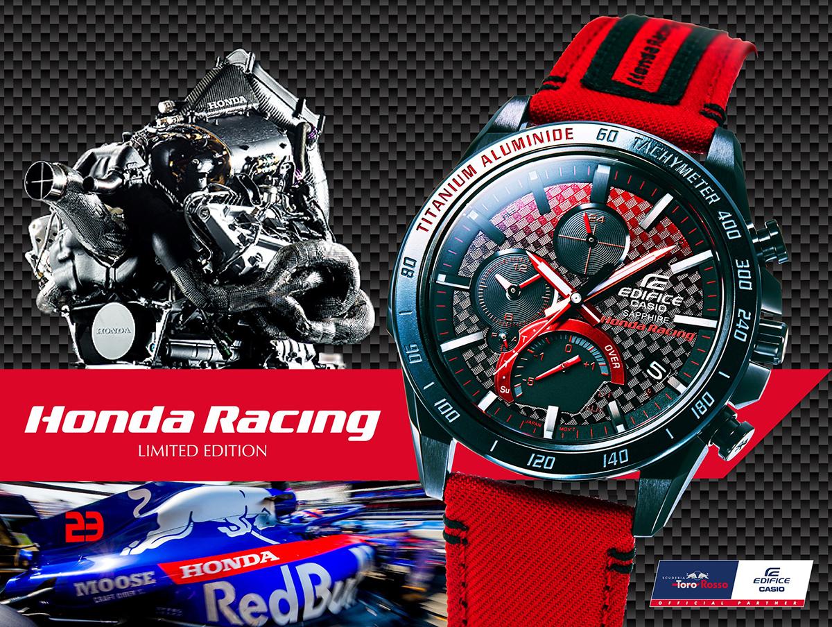 F1エンジンの素材を使ったモデルも！ カシオ・エディフィスのホンダ