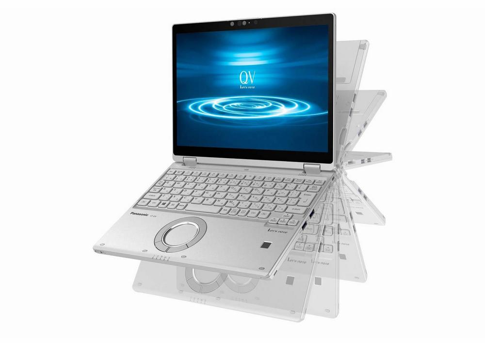 パナソニックがレッツノート「QV8」発表、12型の2イン1パソコンで1キロ
