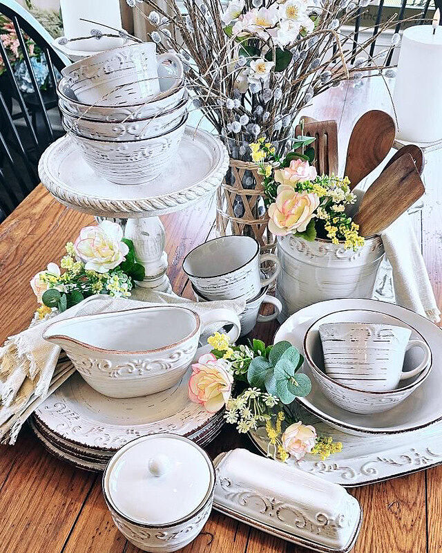 Trellis White Set of 4 Soup Cereal Bowls